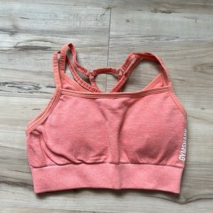 Gymshark: Coral marl sports bra